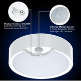 Photocell switch and infrared motion sensor detail