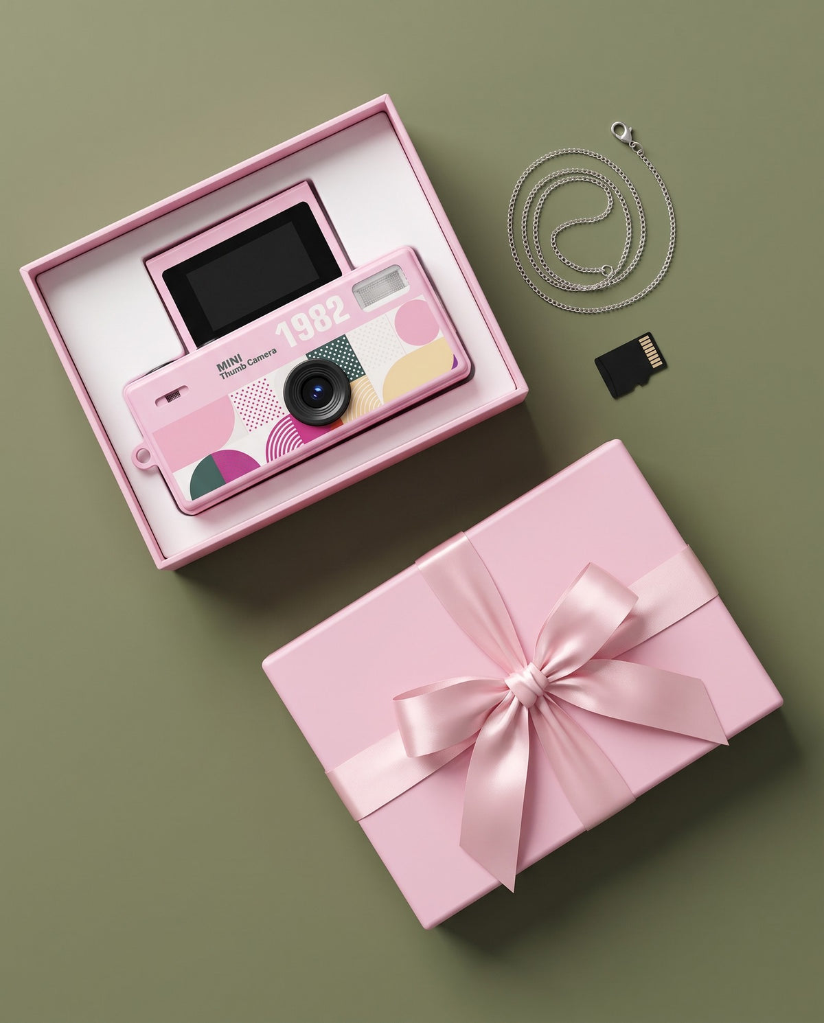 Mini Handheld Flip Camera — Retro Digicam with Flash