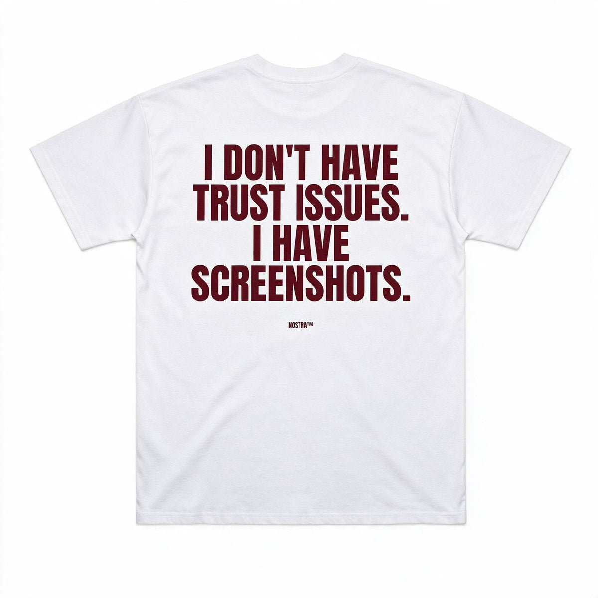 I Don't Have Trust Issues. I Have Screenshots.