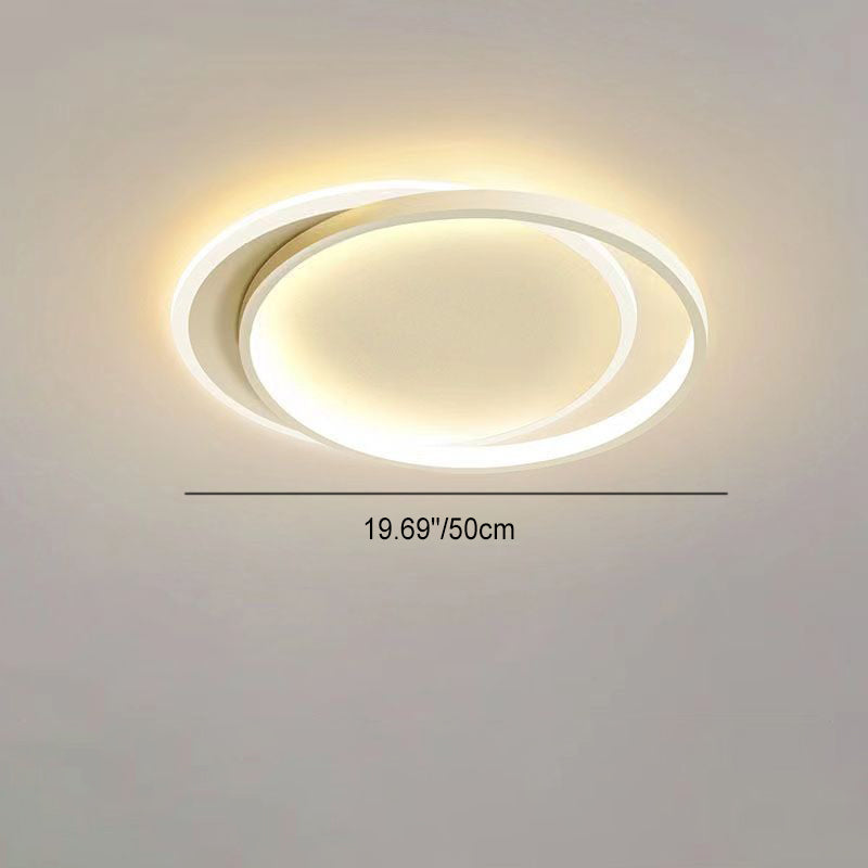 Overlapping ring ceiling light, 50cm across