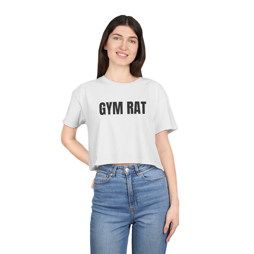 “Gym rat” Cropped Tee (Women)