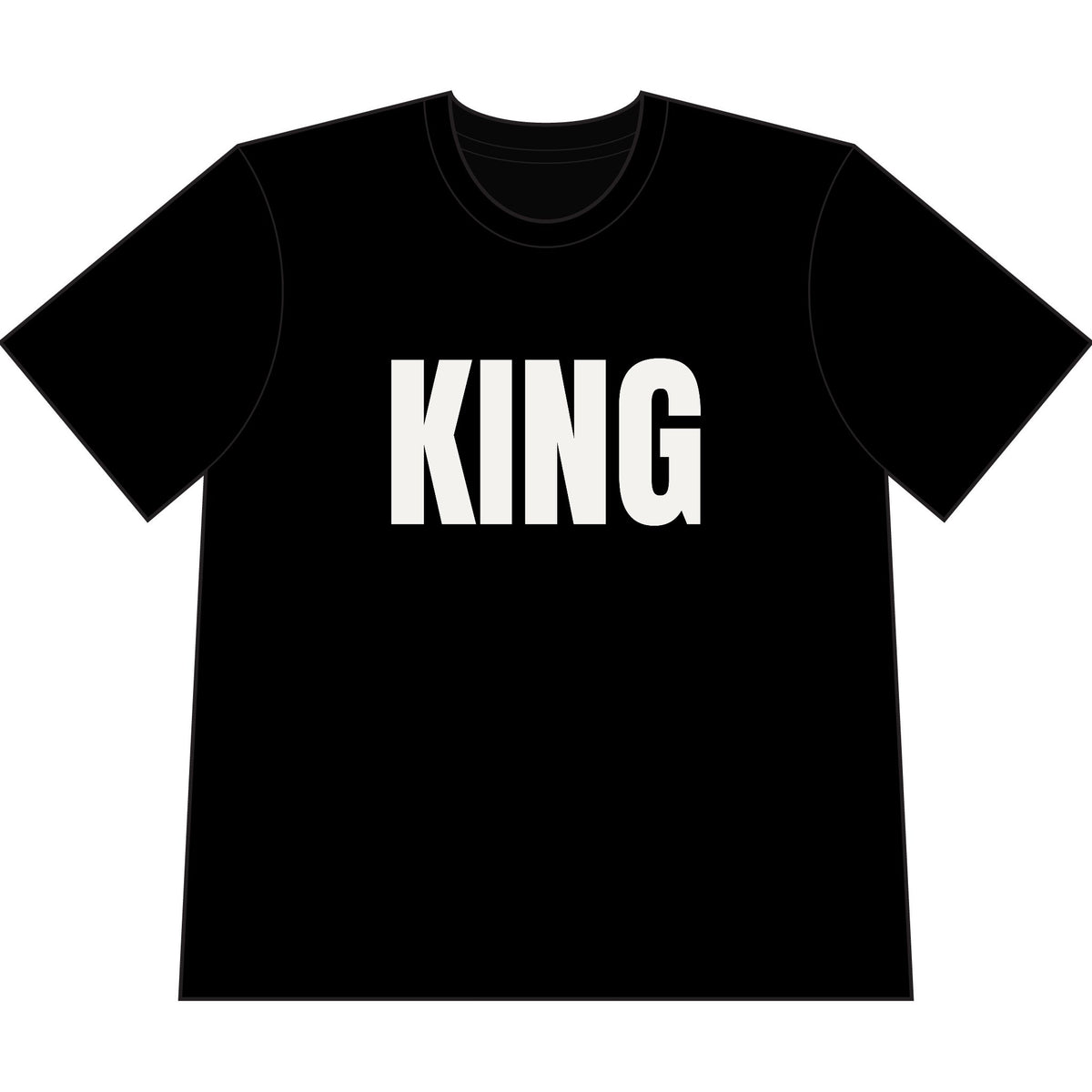 “King” Cropped Tee (Men)