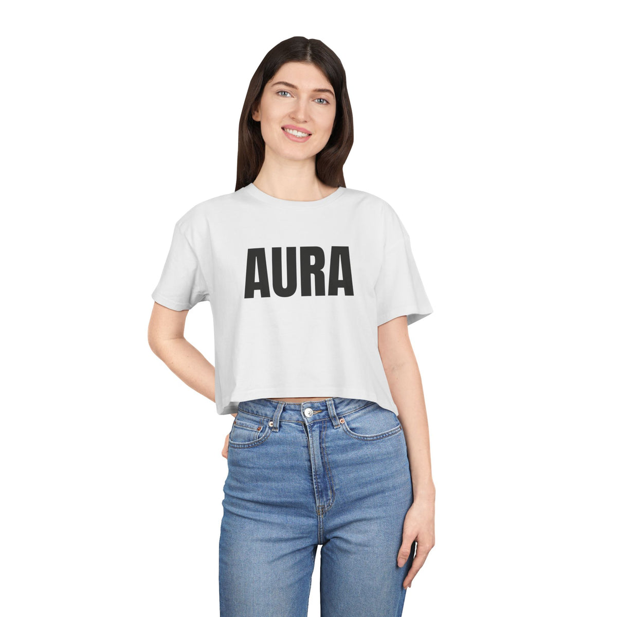 “Aura” Cropped Tee (Women)
