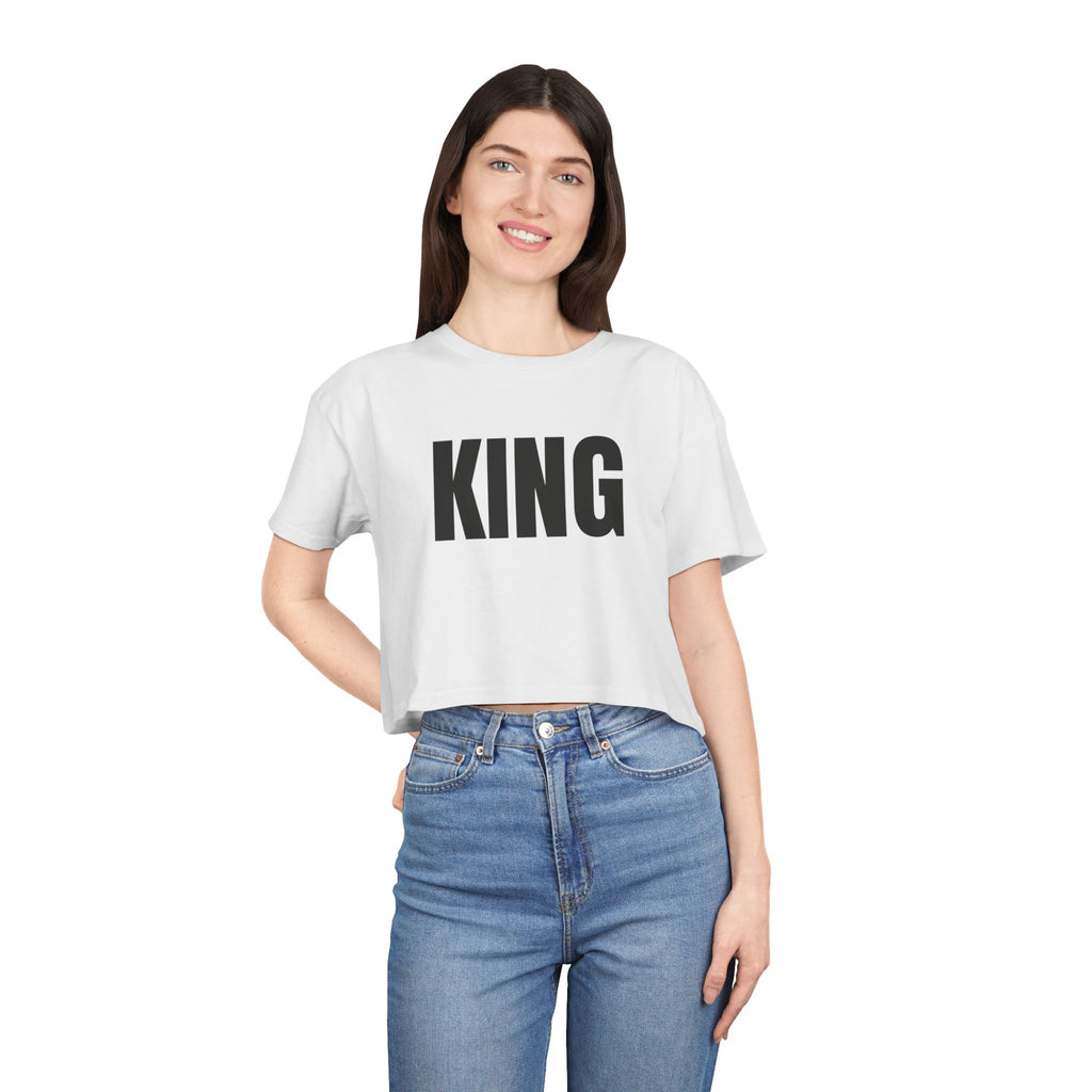 “King” Cropped Tee (Women)