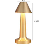 Cordless table lamp dimensions: 9cm wide, 21cm tall