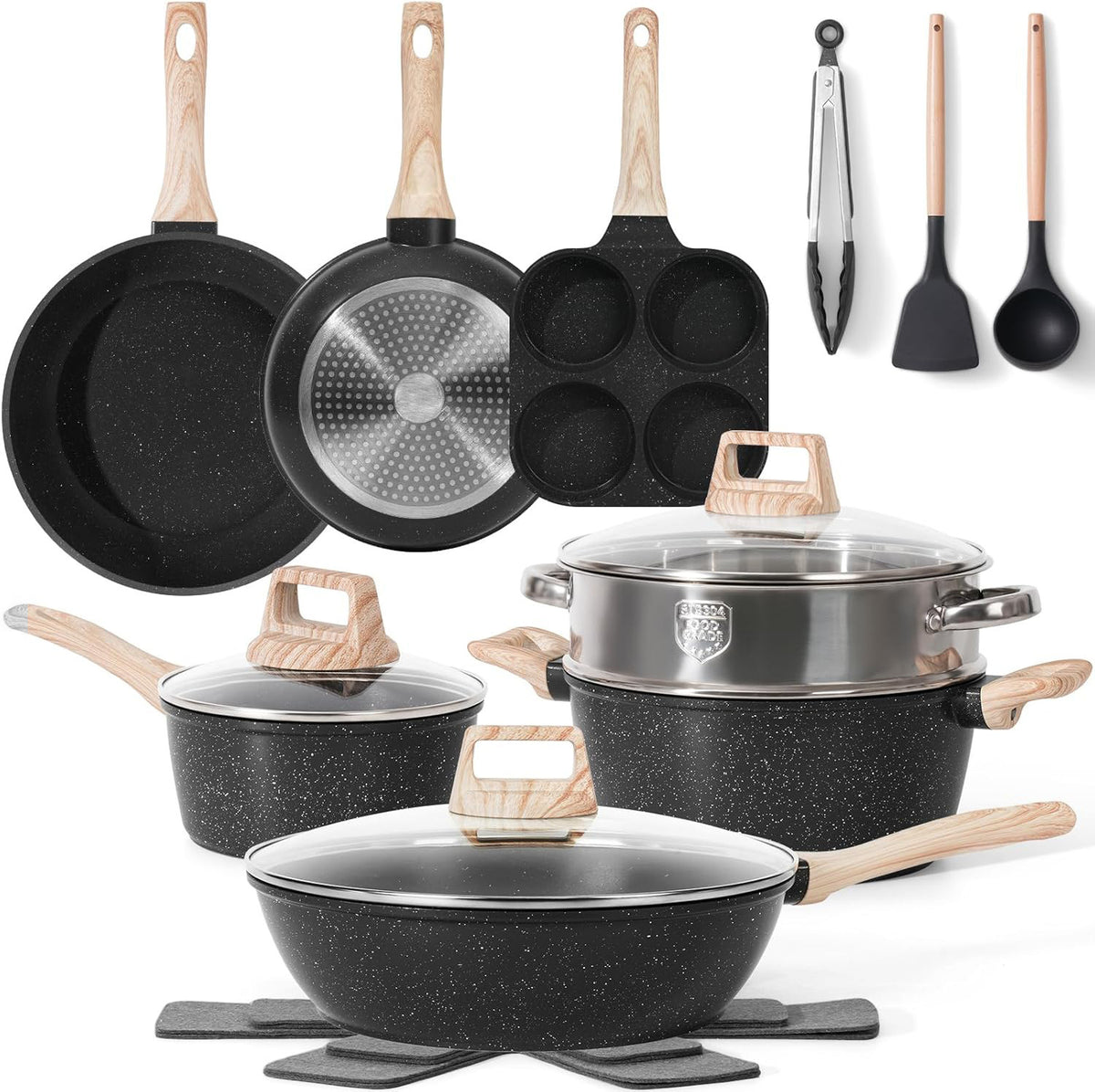 Best-selling Non-stick Mica Stone Cookware