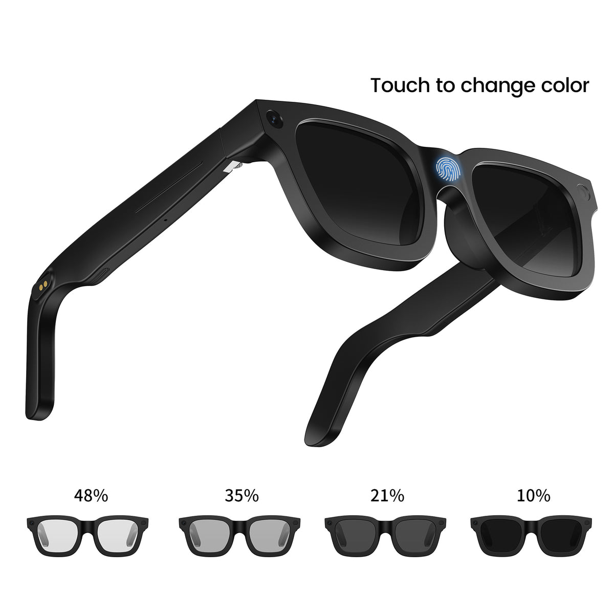 E03C AI electrochromic smart glasses with four tint levels