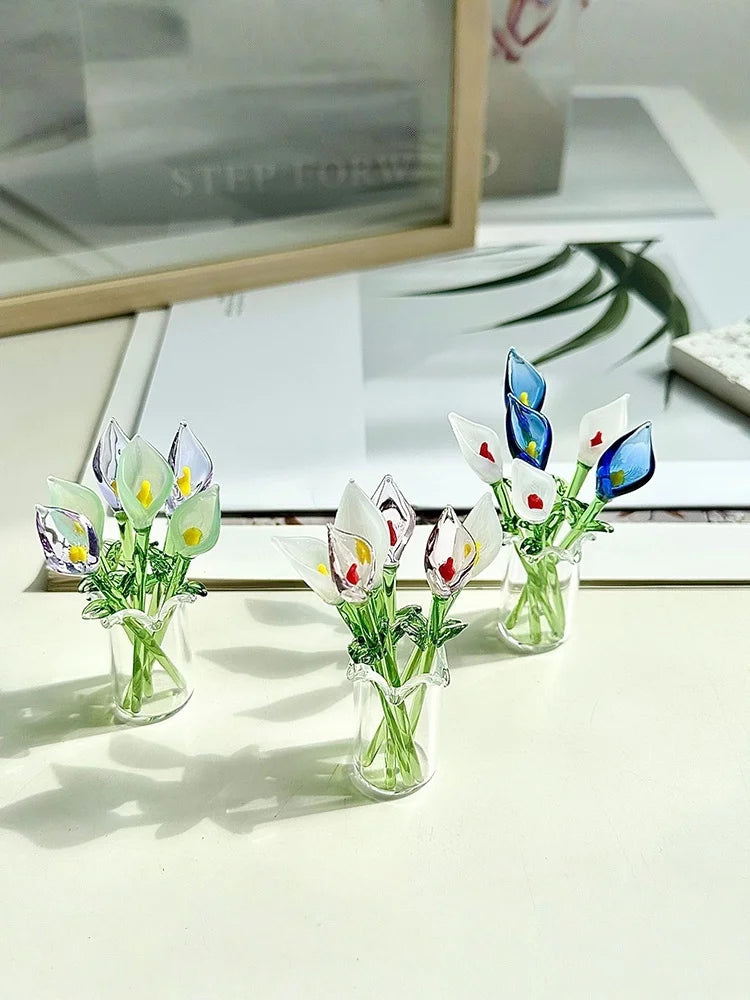 Handcrafted Mini Glass Calla Lily 2