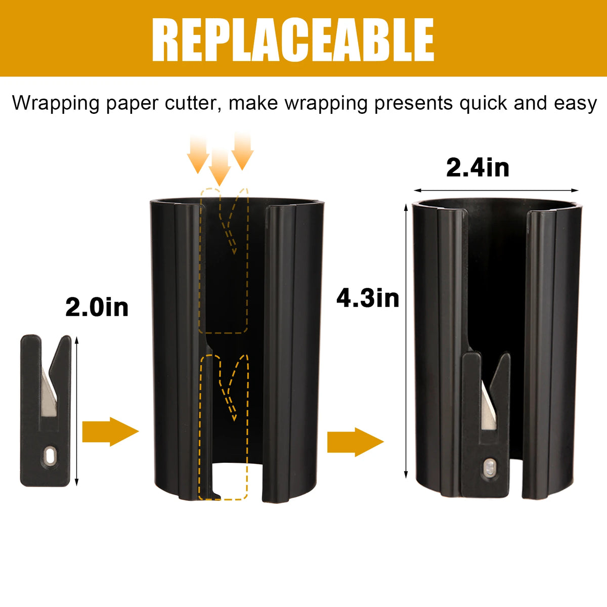 HORN Sliding Wrapping Paper Cutter - Detail View 2