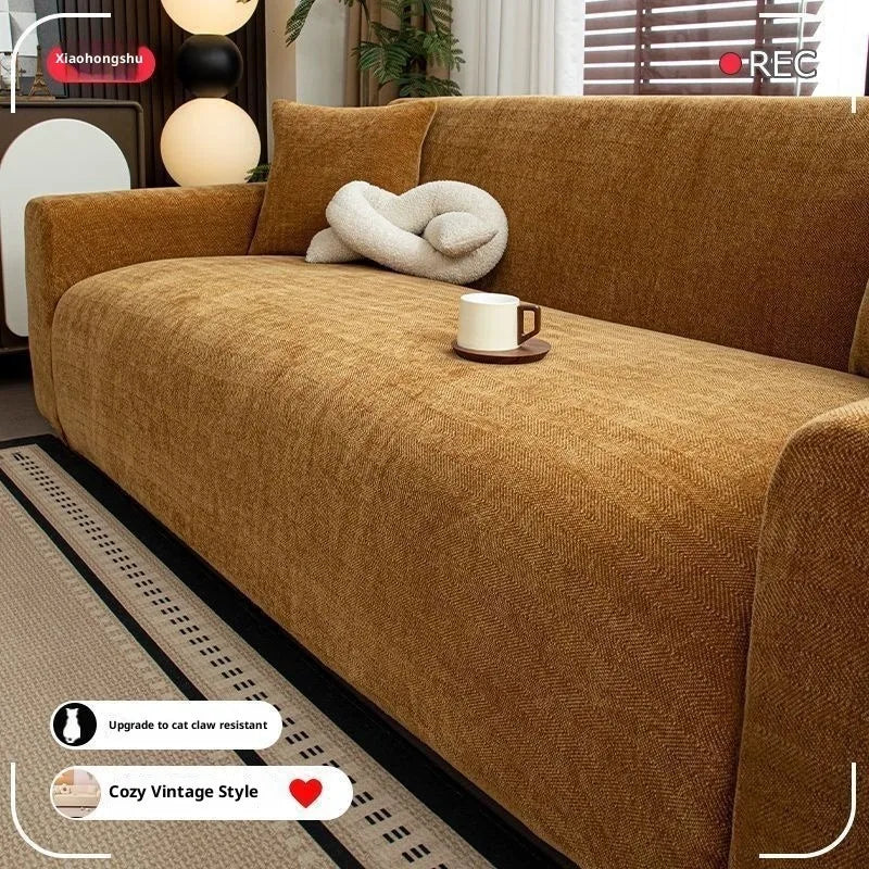 Elegant Slipcover on Sofa