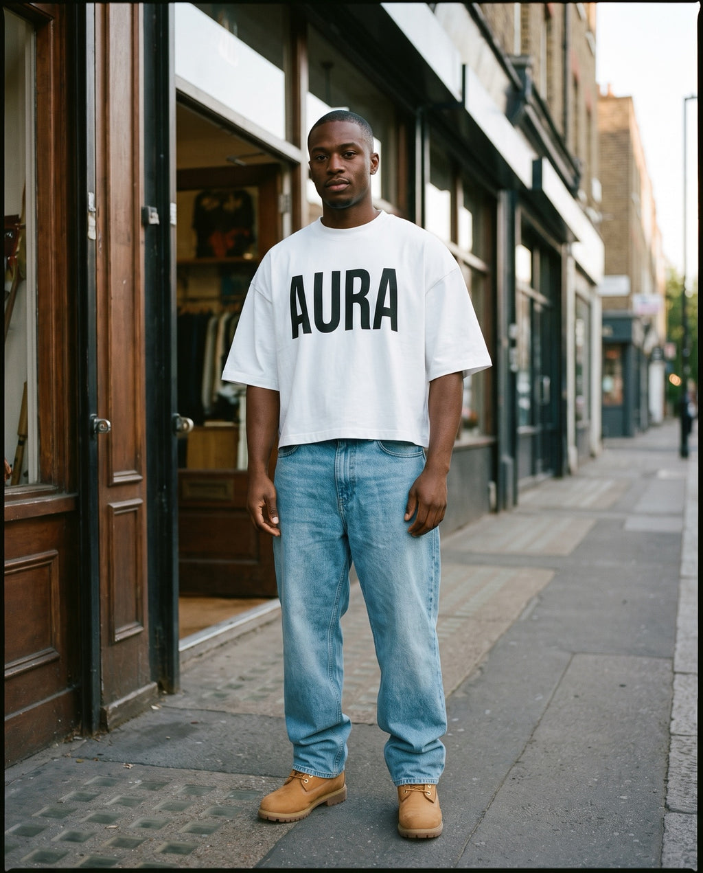 aura crop-men worn